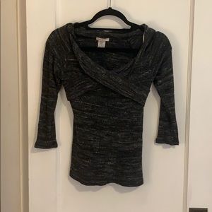 Black and white sweater